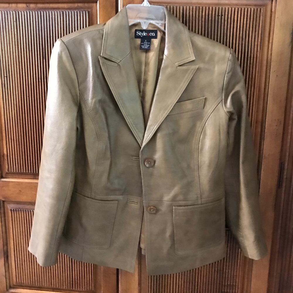 Style&Co leather jacket size S
